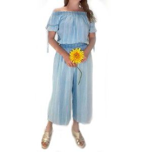 Like New Walter Baker chambray white jumpsuit